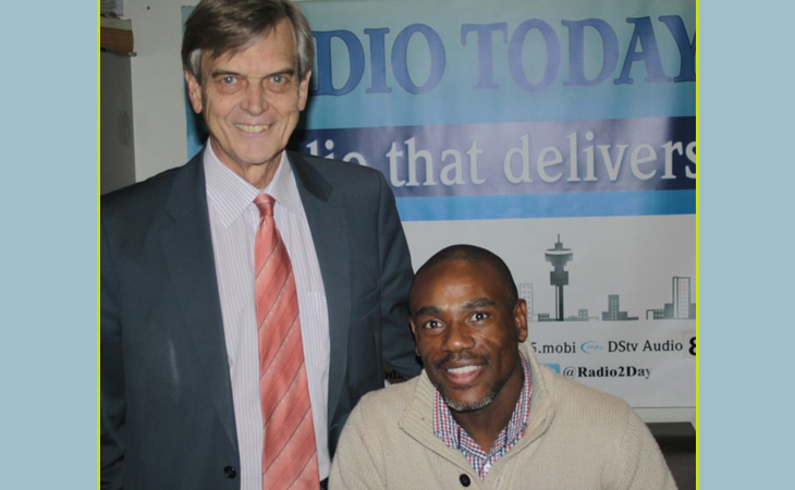 Patrick Bracher with guest Mr Tseliso Thipanyane who is on CASAC’s Executive Committee