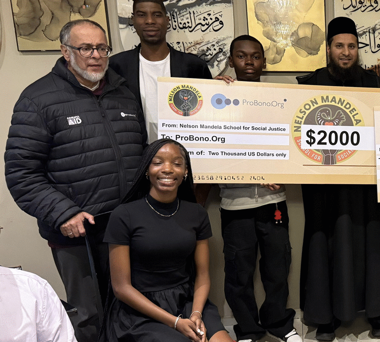 A visit from the Mandela School, NYC